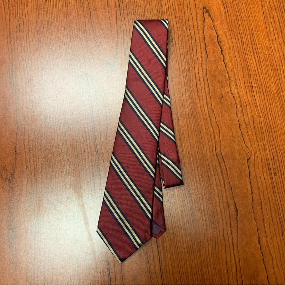 Hanover St Classic Striped Red Tie